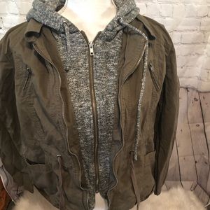 Fashion Nova Hoodie utility jacket